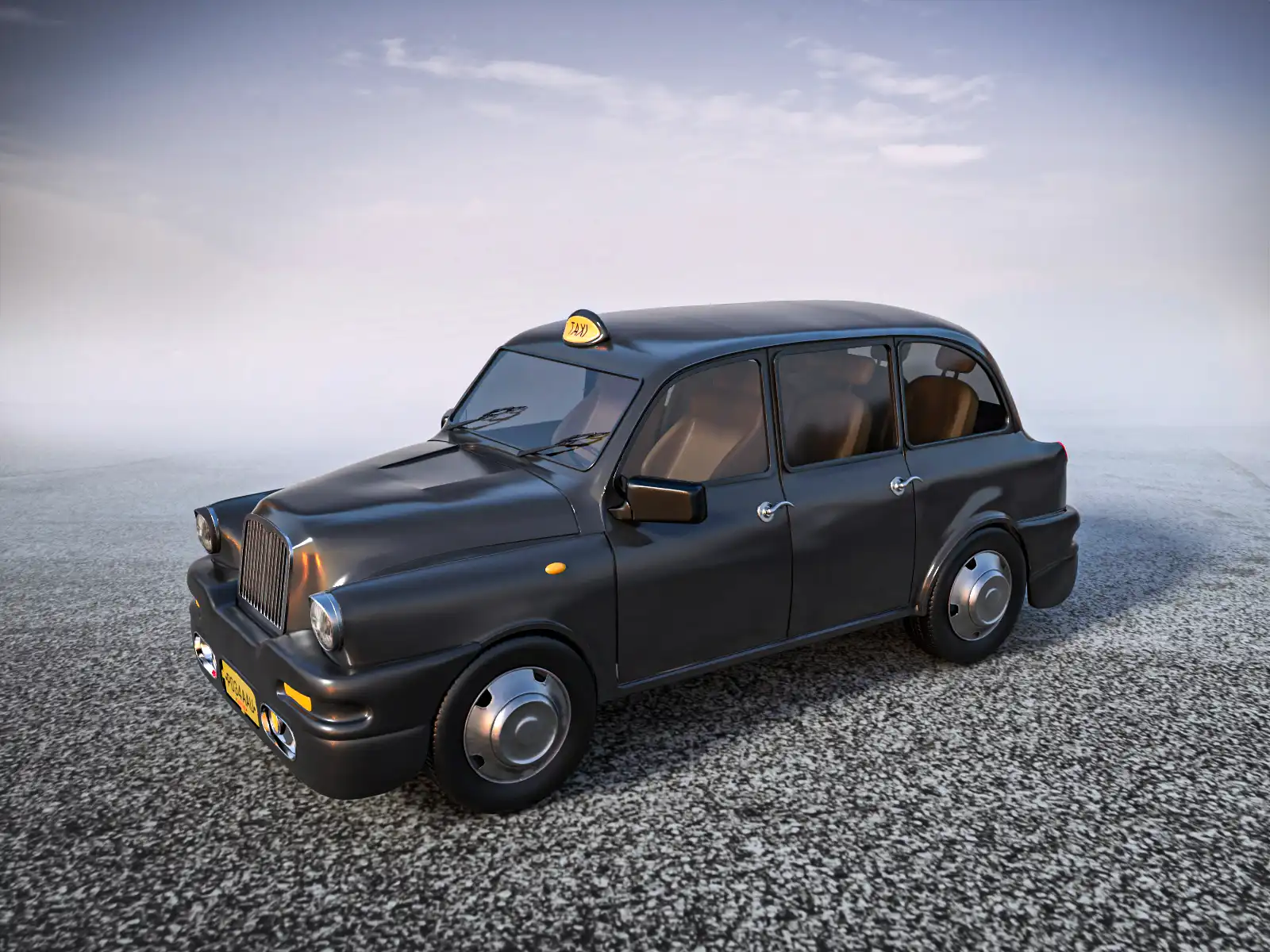 Londoner Black Cab 3D Model